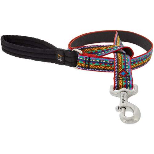 Dog Leash 1" Wide El Paso Design 6-Foot Long with Padded Handle